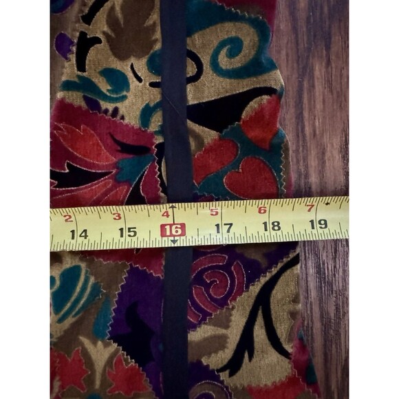 Vintage Handmade Womens Sleeveless Vest Jacket Reversible Velour Size Medium - Picture 9 of 14